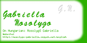 gabriella mosolygo business card