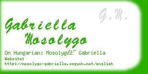 gabriella mosolygo business card